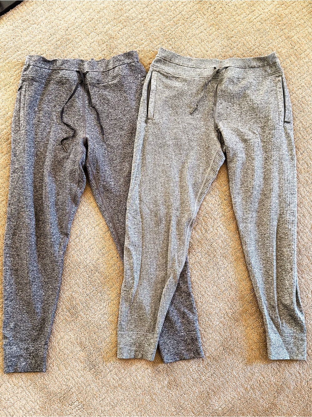 lululemon athletica Ribbed Jogger Pants - Two-Tone Gray